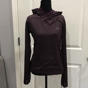 The North Face Women's Dark Purple Plum Vapor wick Hoodie